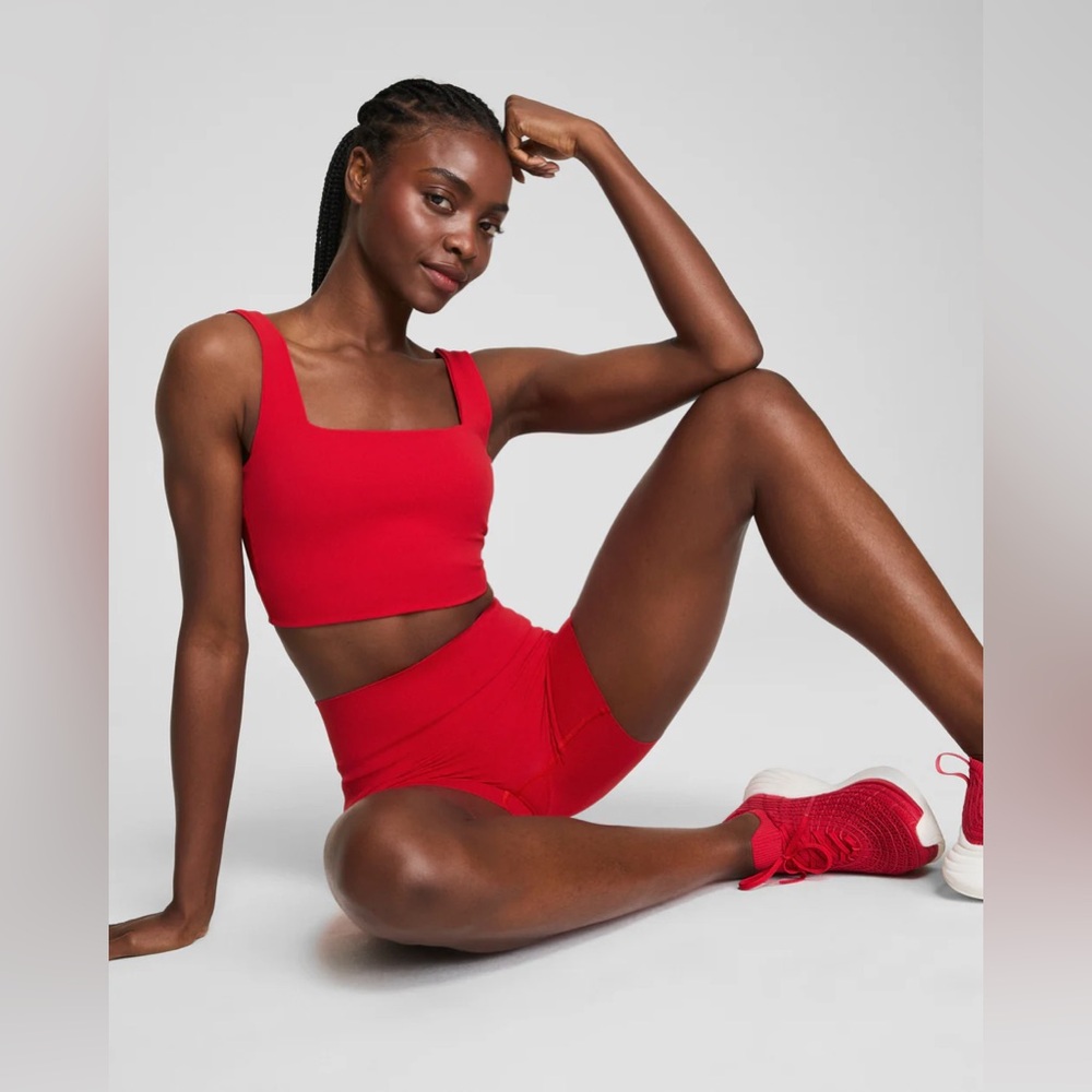 SPANX Cropped Square Neck Shelf Tank